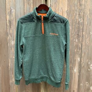 Vineyard Vines 1/4 zip green warm up jacket